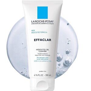 La Roche-Posay Effaclar Medicated Gel Cleanser, 2% Salicylic Acid Cleanser + LHA